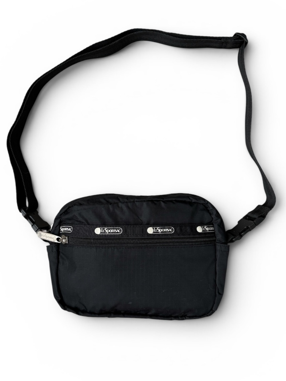 LeSportsac Candace Convertible Black Nylon Crossbody | EUC